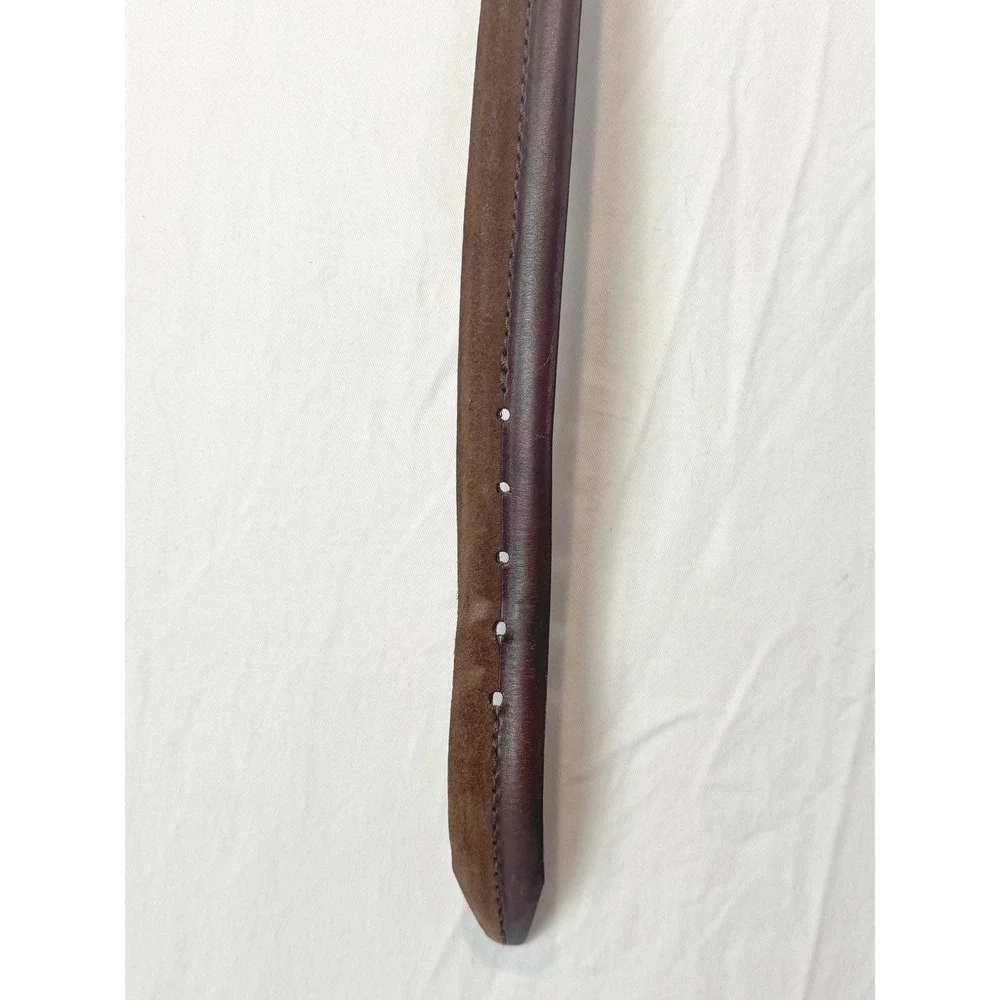 Remo Tulliani Brown Genuine Italian Leather Dress Belt - USA - Men Size 38‎